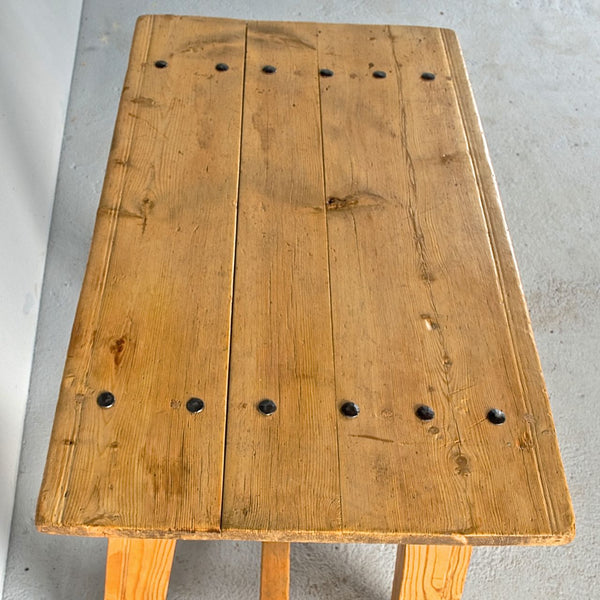 Antique trestle leg “Alpujarran” village table, pine