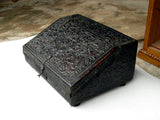 Reproduction tooled leather Spanish colonial writing box