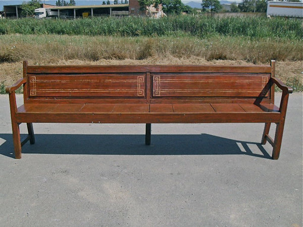 Antique Spanish refectory benchin oak