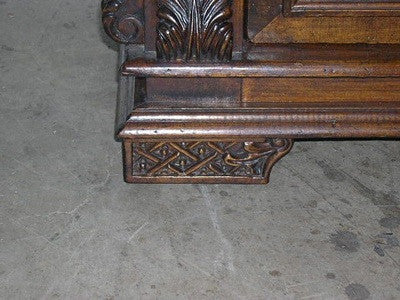 Three-drawer Tuscan-style nightstand