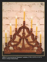 Small Bronze Baroque Italian Candlestick