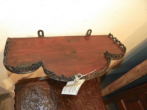 Antique wooden wall bracket, pine