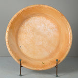Large light tan antique washbasin with stamped seal