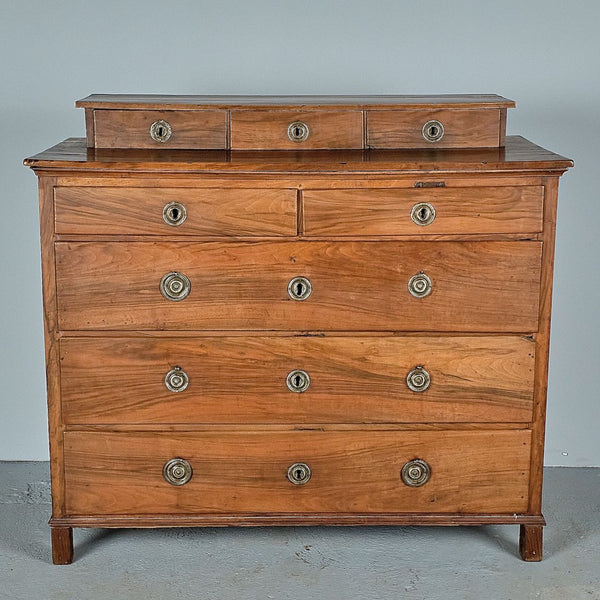 Antique eight-drawer chest, walnut