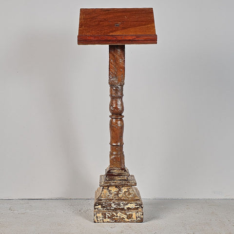 Antique book / music stand, oak and walnut