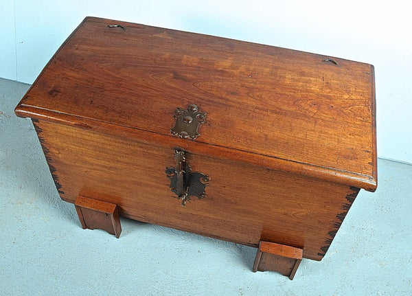 Antique spanish colonial travel trunk, cedar