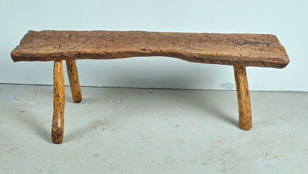 Antique rustic Pyrenees game dressing table / bench