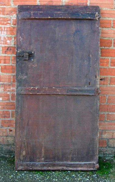 Antique Spanish Carved Walnut Door
