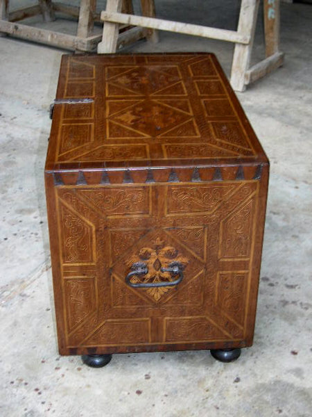 Inlaid cedar & boxwood vargueño