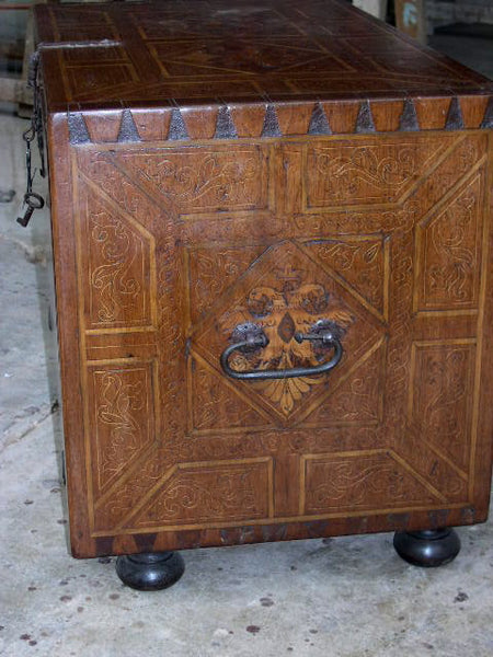 Inlaid cedar & boxwood vargueño