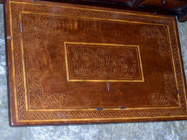 Inlaid cedar & boxwood vargueño