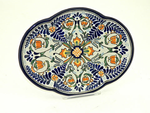 Small Square Talavera Tray - "PUERTO VALLARTA"