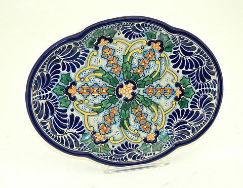 Small Square Talavera Tray - "PUERTO VALLARTA"