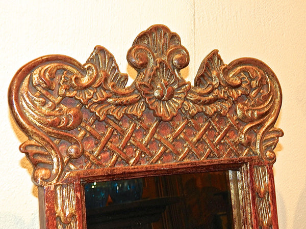 Carved, gilt and painted reproduction “Lima” Spanish colonial end tabl –  Mediterrania Home