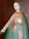 Antique wood sculpture, "Our Lady of Mount Carmel"
