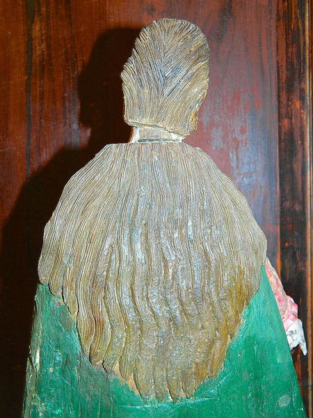 Antique wood sculpture, "Our Lady of Mount Carmel"