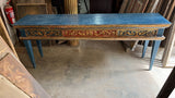 Antique polychromed console table