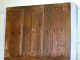 Antique studded pine plank wine cellar door