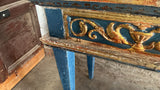 Antique polychromed console table