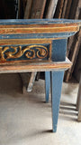 Antique polychromed console table