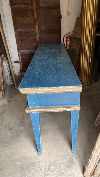 Antique polychromed console table