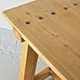 Antique trestle leg “Alpujarran” village table, pine