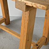 Antique trestle leg “Alpujarran” village table, pine