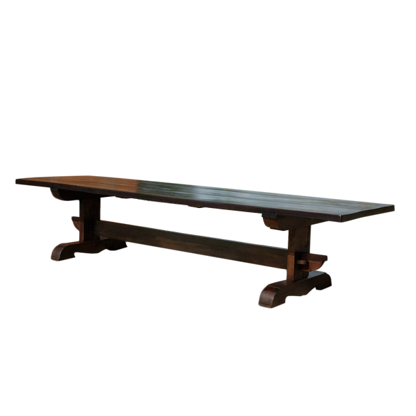 Long Pyrenees dining table, elm