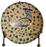 Large antique painted Fajalauza bowl, “Owl”