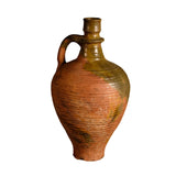 Antique semi-glazed single handle water jug