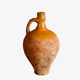Antique semi-glazed single handle water jug