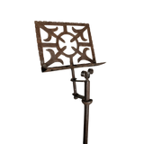 Antique wrought iron book stand