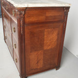 Antique four-drawer chest of drawers, mahogany