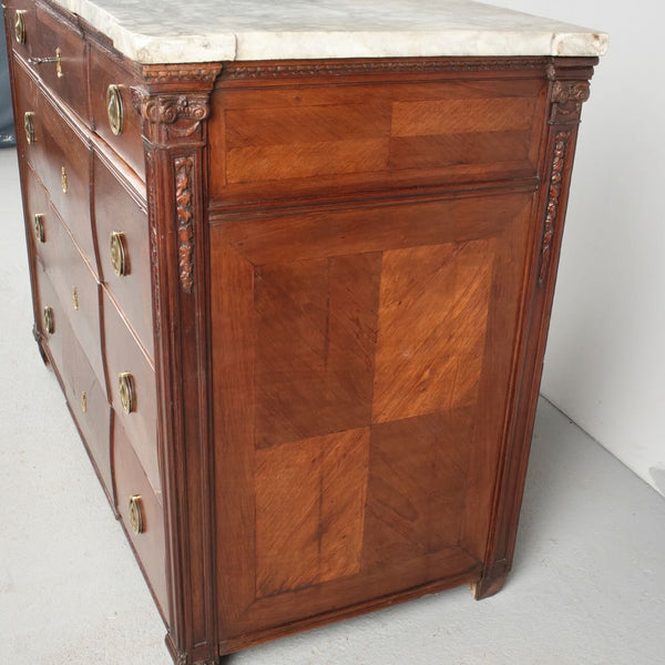 Antique four-drawer chest of drawers, mahogany