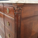 Antique four-drawer chest of drawers, mahogany