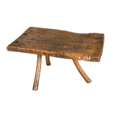 Antique walnut shepherd’s stool