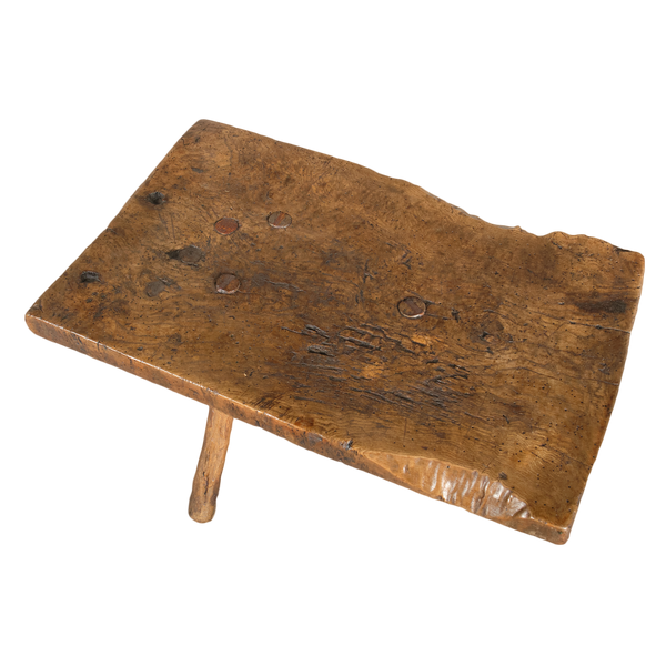 Antique walnut shepherd’s stool