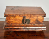 Antique tabletop document box, pine
