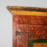 Antique two-door, one drawer painted Riojano armoire