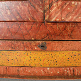 Antique two-door, one drawer painted Riojano armoire