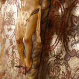 Antique carved and polychromed canopied crucifixion