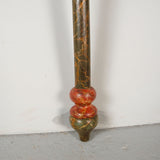 Antique polychromed wooden processional cross