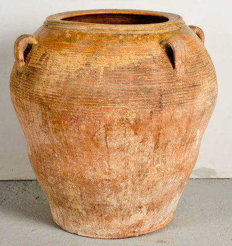 Large antique semi-glazed “Miravet” oil jar