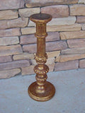 Turned and gilt reproduction "Monastery" candlestick