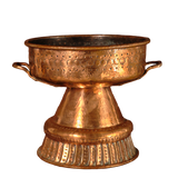 Antique large copper brazier pan