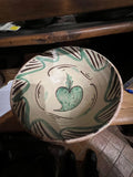 Antique painted and glazed plate