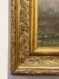 Antique oil painting on linen, 