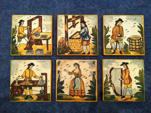 Individual Hand-Painted Catalonian Tiles