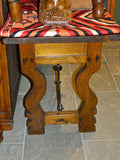 Carved three-drawer table