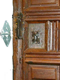 Raised-panel Castilian monastery cell door in pine
